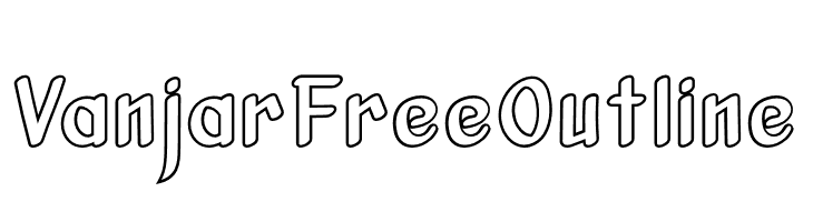 VanjarFreeOutline  नि: शुल्क फ़ॉन्ट्स डाउनलोड