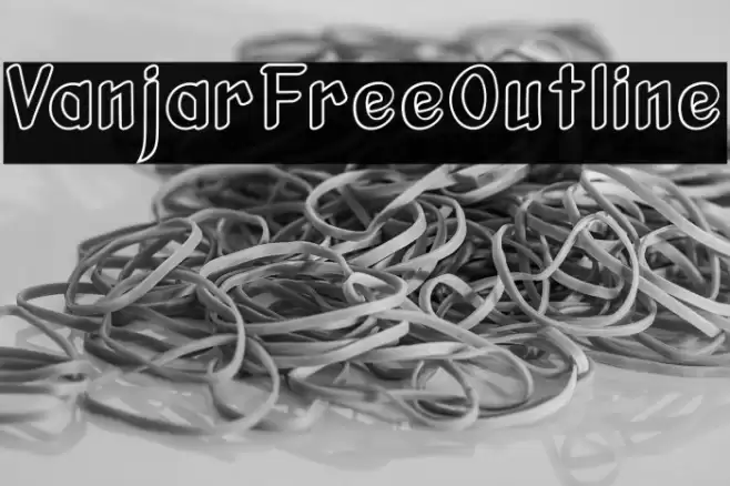 VanjarFreeOutline Font examples
