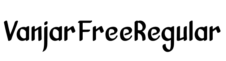 VanjarFreeRegular  Скачать бесплатные шрифты