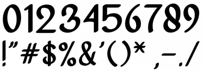 VanjarFreeRegular Font OTHER CHARS