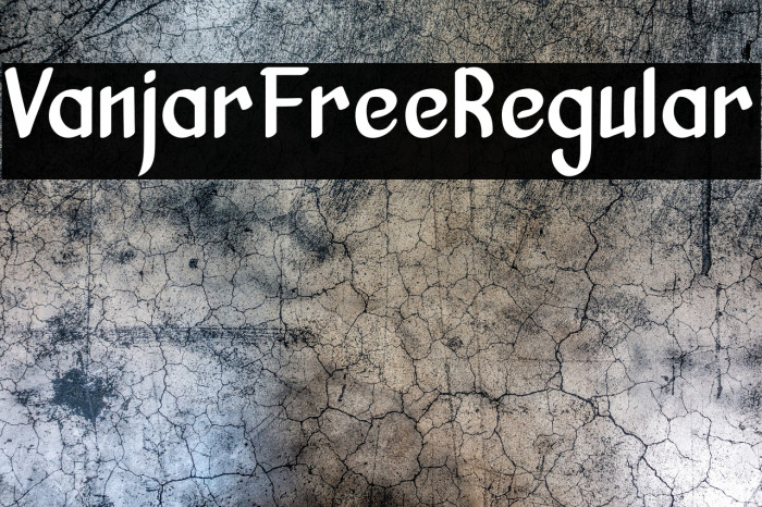 VanjarFreeRegular Example 1