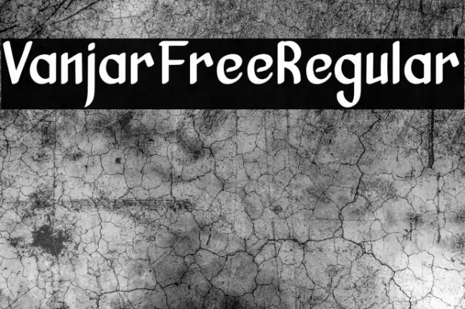 VanjarFreeRegular Font examples