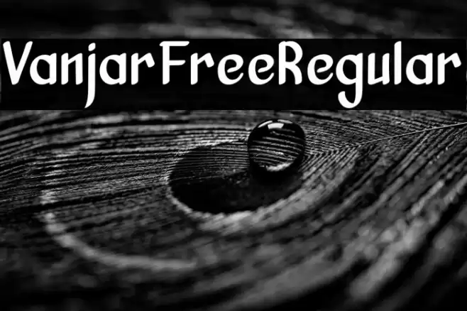 VanjarFreeRegular Font examples