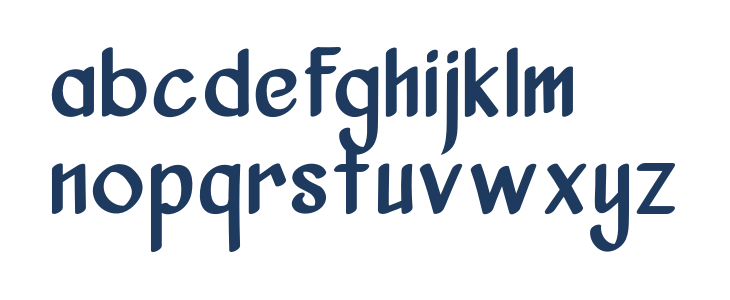 VanjarFreeRegular Lowercase