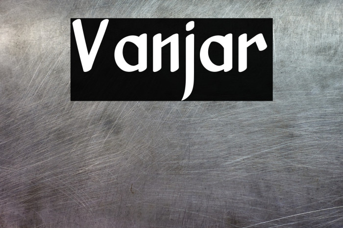 Vanjar Font examples