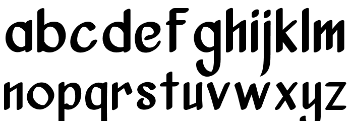 Vanjar Font LOWERCASE