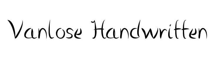 Vanlose Handwritten  Frei Schriftart Herunterladen