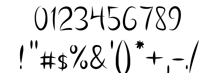 Vanlose Handwritten Font OTHER CHARS