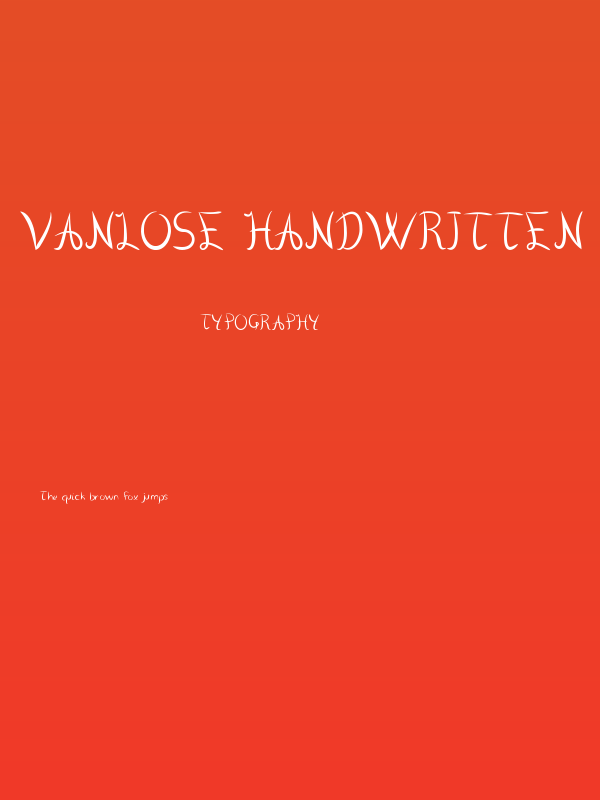 Vanlose Handwritten Poster