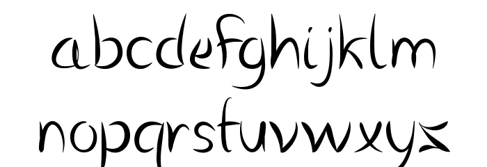 Vanlose Handwritten Font LOWERCASE