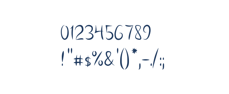 Vanlose_Handwritten Other Characters