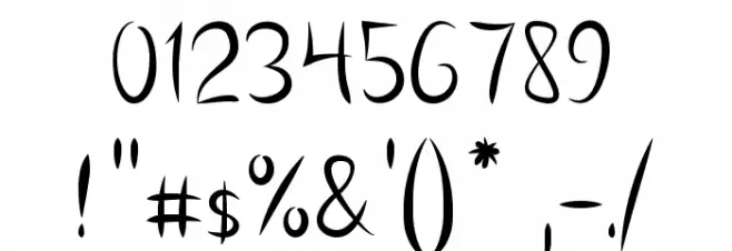 Vanlose_Handwritten Font Alte caractere