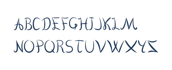 Vanlose_Handwritten Uppercase