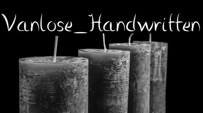 Vanlose_Handwritten Font examples