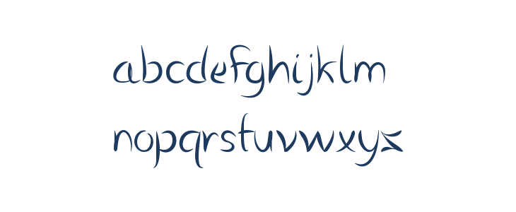 Vanlose_Handwritten Lowercase