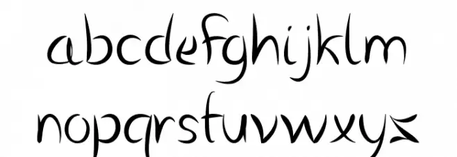 Vanlose_Handwritten Font Litere mici