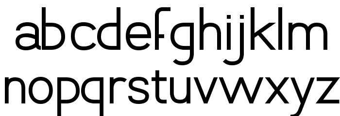 Vanlose_SimpleType Font LOWERCASE