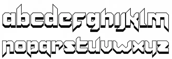 Vannoidyk Shadow Schriftart Groß