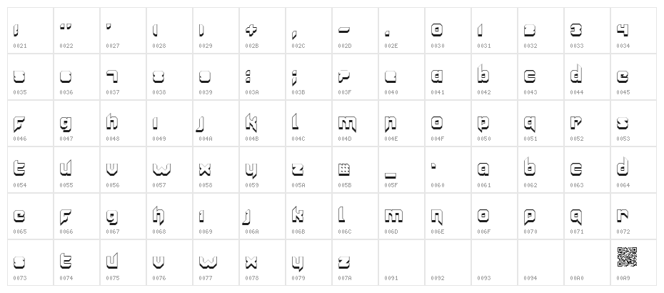 Vannoidyk Shadow Character Map
