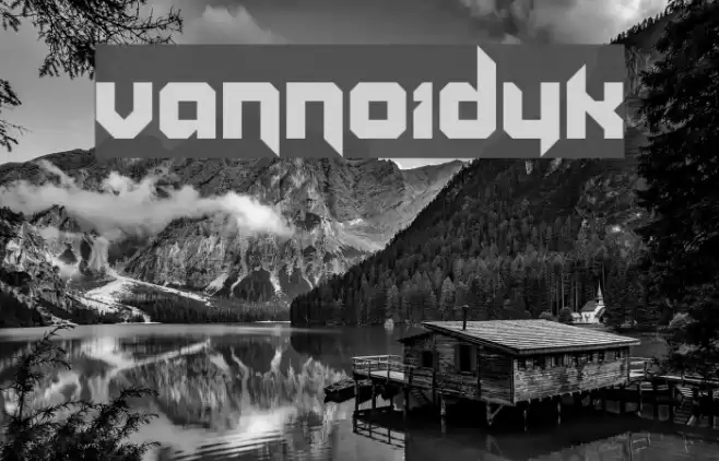 Vannoidyk Font examples