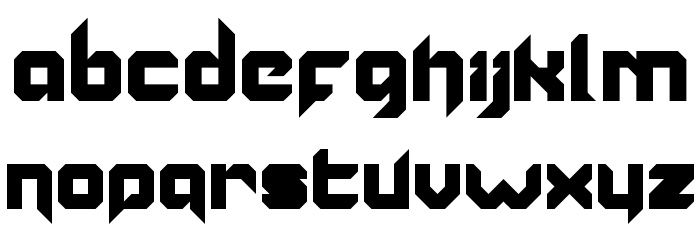 Vannoidyk Font LOWERCASE