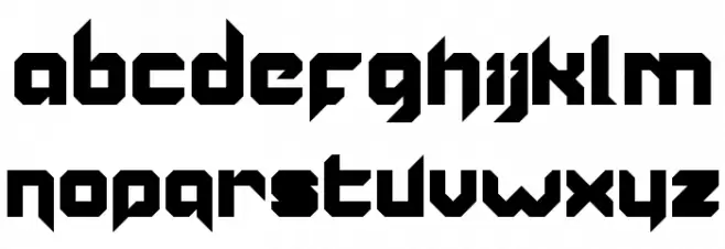 Vannoidyk Font LOWERCASE