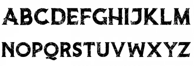 VanrottDestroy Caratteri MAIUSCOLE