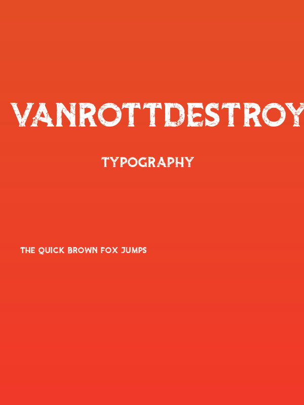 VanrottDestroy Poster
