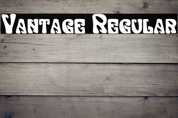 Vantage Regular Font examples