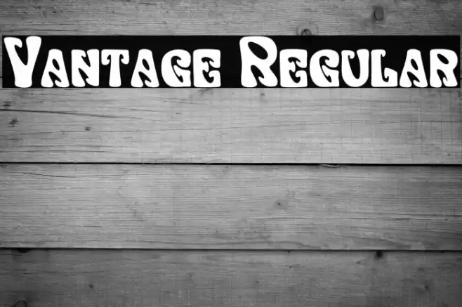 Vantage Regular Caratteri examples