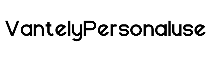 Vantely Personal use  font caratteri gratis