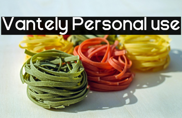 Vantely Personal use Example 2