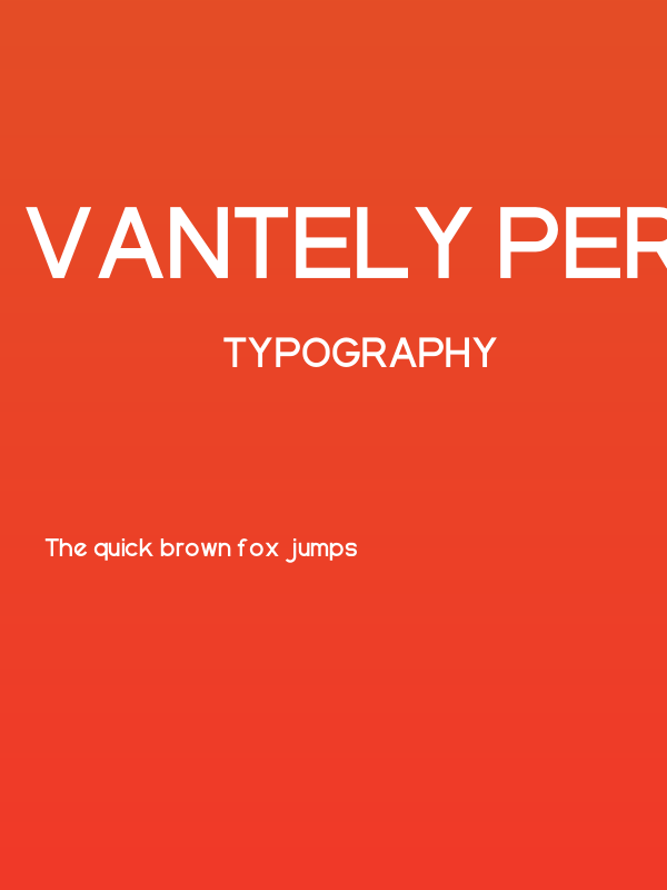 Vantely Personal use Poster