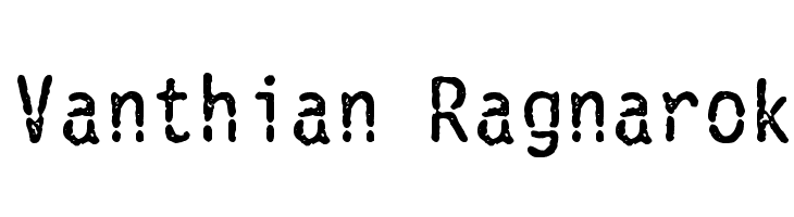 Vanthian Ragnarok Font