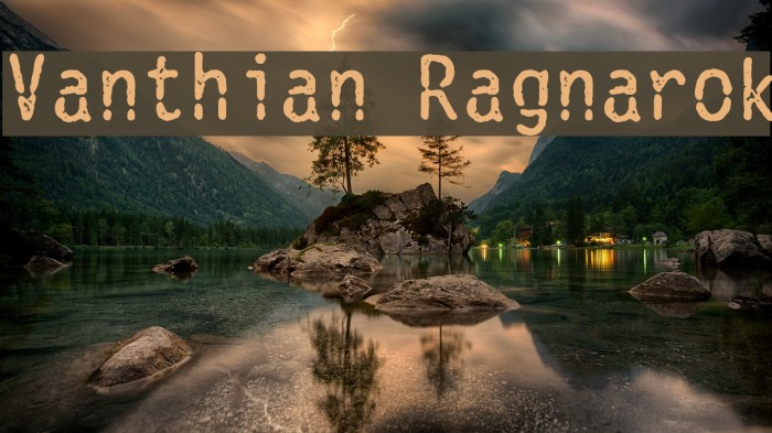 Vanthian Ragnarok Font examples