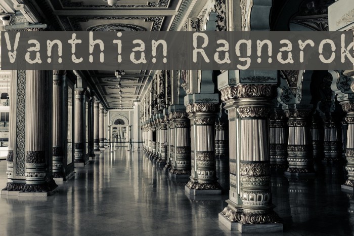Vanthian Ragnarok Font examples