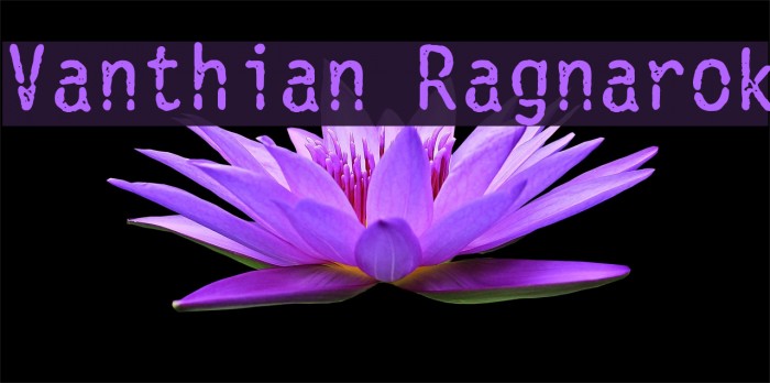 Vanthian Ragnarok Font examples