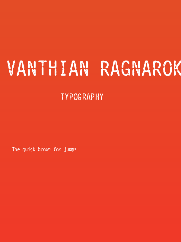 Vanthian Ragnarok Poster