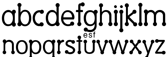 Vantrel Font LOWERCASE