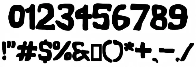 Vapor Black Font OTHER CHARS