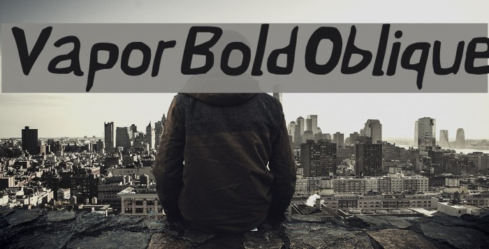 Vapor Bold Oblique Font examples