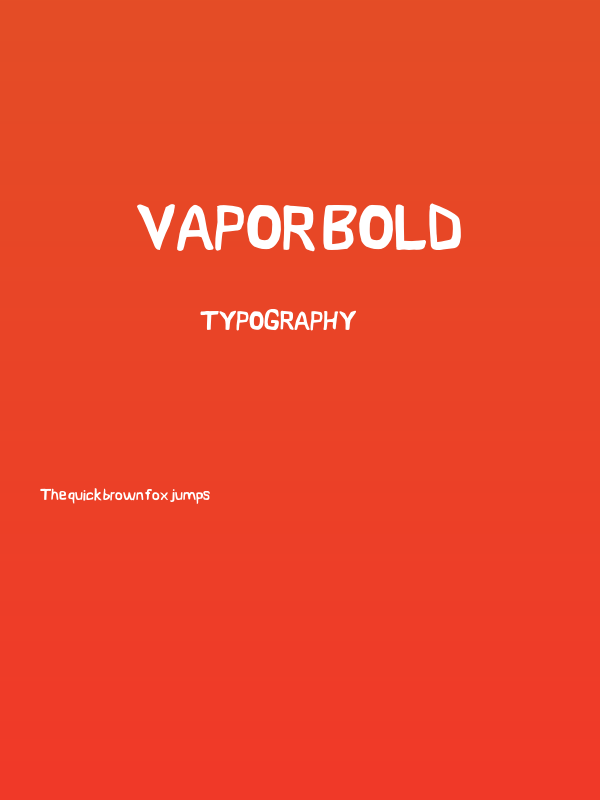 Vapor Bold Poster