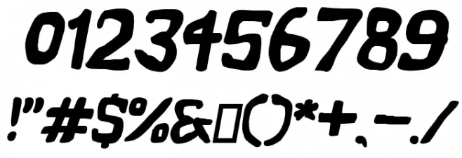 Vapor ExtraBold Oblique Font OTHER CHARS