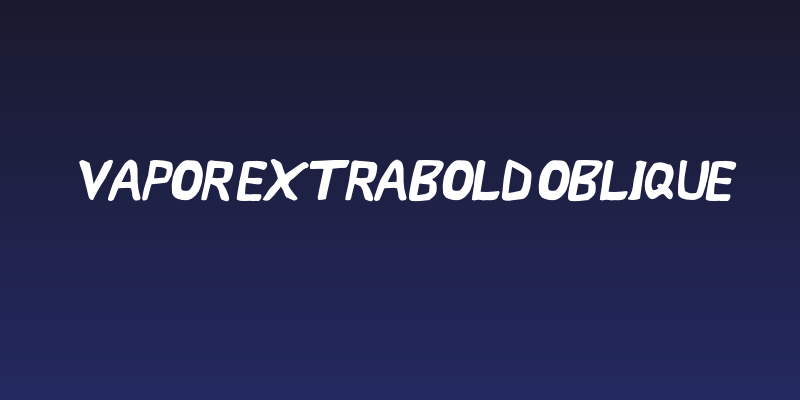 Vapor ExtraBold Oblique Social Header