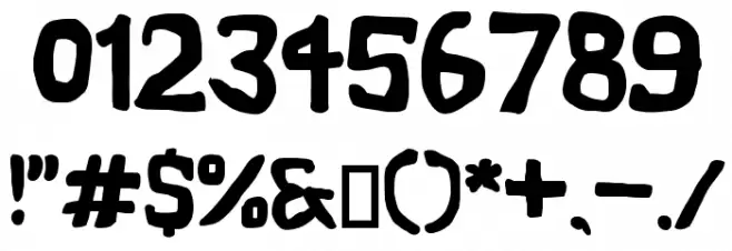Vapor ExtraBold フォント その他の文字