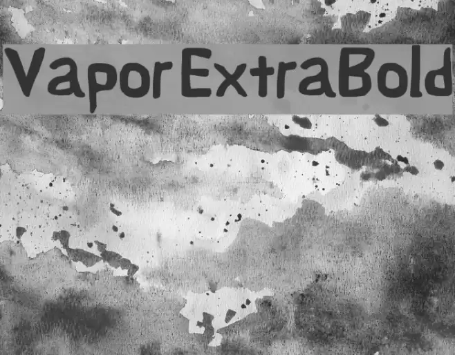 Vapor ExtraBold フォント examples
