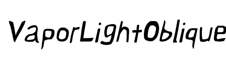 Vapor Light Oblique  免费字体下载