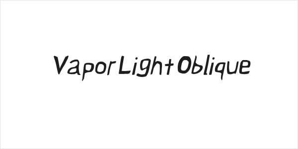 Vapor Light Oblique Logo