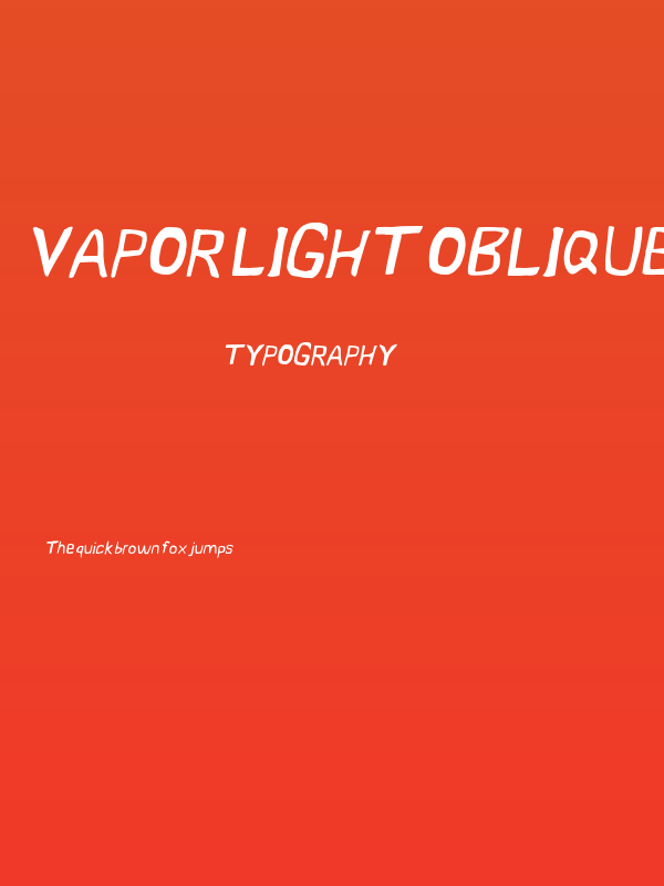 Vapor Light Oblique Poster