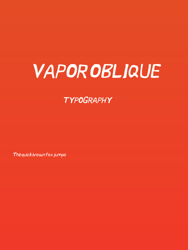 Vapor Oblique Poster